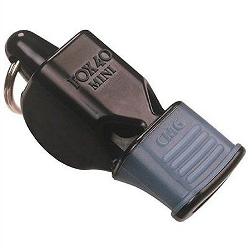 Fox 40 Mini Official CMG cushioned Mouth Grip pealess Whistle with Lanyard 9401-0008