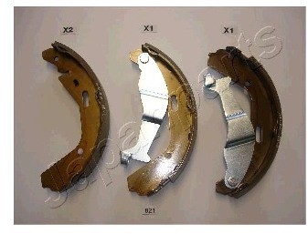 JAPANPARTS Zestaw szczęk hamulcowych GF-821AF