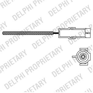 DELPHI Sonda lambda ES10966-12B1