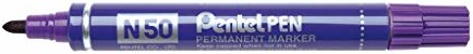 Pentel Marker permanentny 2,0 MM VI stożkowa końcówka metalowa obudowa N50-V