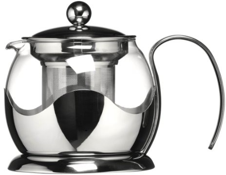 Premier Housewares Premier housewares dzbanek do herbaty, 600 ML, stali nierdzewnej i szkła, otwarty uchwyt, sitkiem do herbaty 0602372