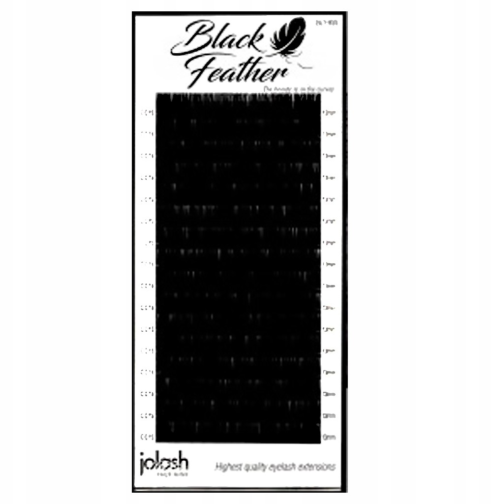 Jolash Rzęsy Black Feather C, 0,10, 12mm