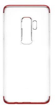 Baseus Etui Armor Case przezroczyste etui pokrowiec z wzmocnioną ramką Samsung Galaxy S9 Plus G965 czerwony WISAS9P-YJ09) 177690_38919 [10502628]