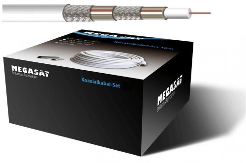 Megasat Koaxialkabel-Set 20m, Quadshield +2x F-ka KK6MSET20