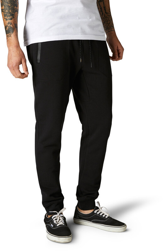 Fox Fox Backlash DWR Fleece Pants Men, czarny M 2021 Spodnie MTB długie 28318-001-M