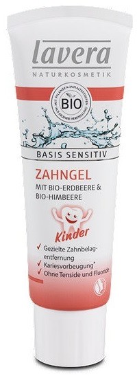 Lavera BASIS SENSITIV Żel do mycia zębów dla dzieci z bio-truskawką i bio-maliną GreenLine-223-uniw
