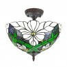 Clayre & Eef Lampa Sufitowa Tiffany Kolorowa A Clayre & Eef 5LL-6139