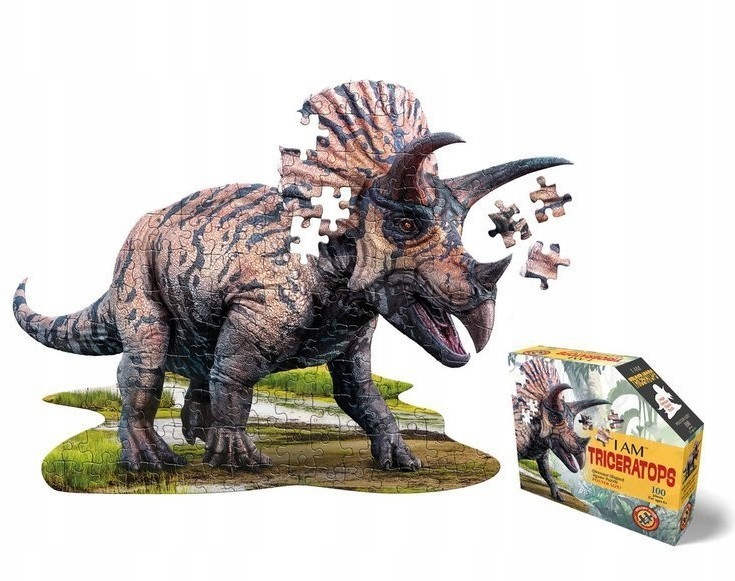 Madd Capp Puzzle Konturowe Triceratops, 100 el.