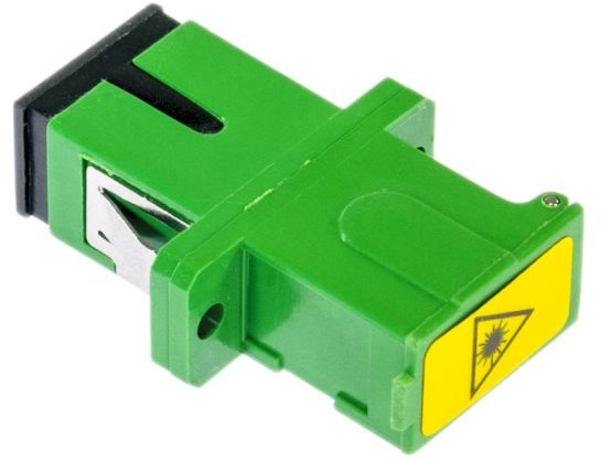 Opto Adapter SC/APC SM SIMPLEX z klapką zabezpieczającą