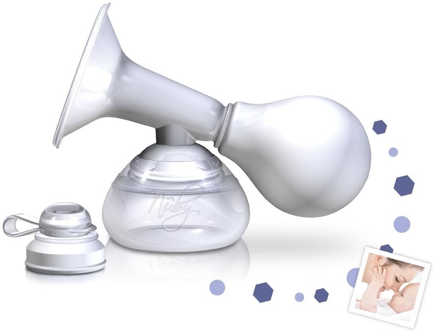 Nuby Laktator ręczny z pojemnikiem 90 ml