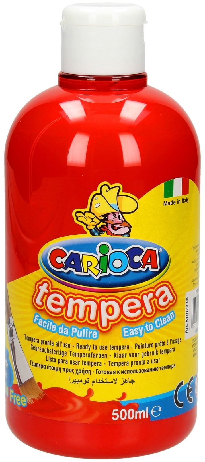 Carioca Farba tempera czerwona 500ml