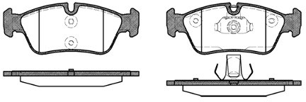 RoadHouse Zestaw klocków hamulcowych, hamulce tarczowe 2384.40