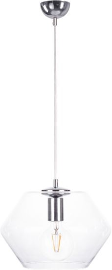 Keter lighting Nowoczesna lampa szklana wisząca EVE SILVER 900 KL-900