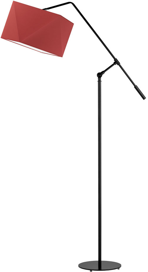 Lysne Designerska lampa z czerwonym abażurem COLMA 500020/14