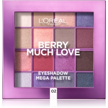 Loreal Paris Paris Eyeshadow Mega Palette paleta cieni do powiek odcień 02 Berry Much Love 17 g