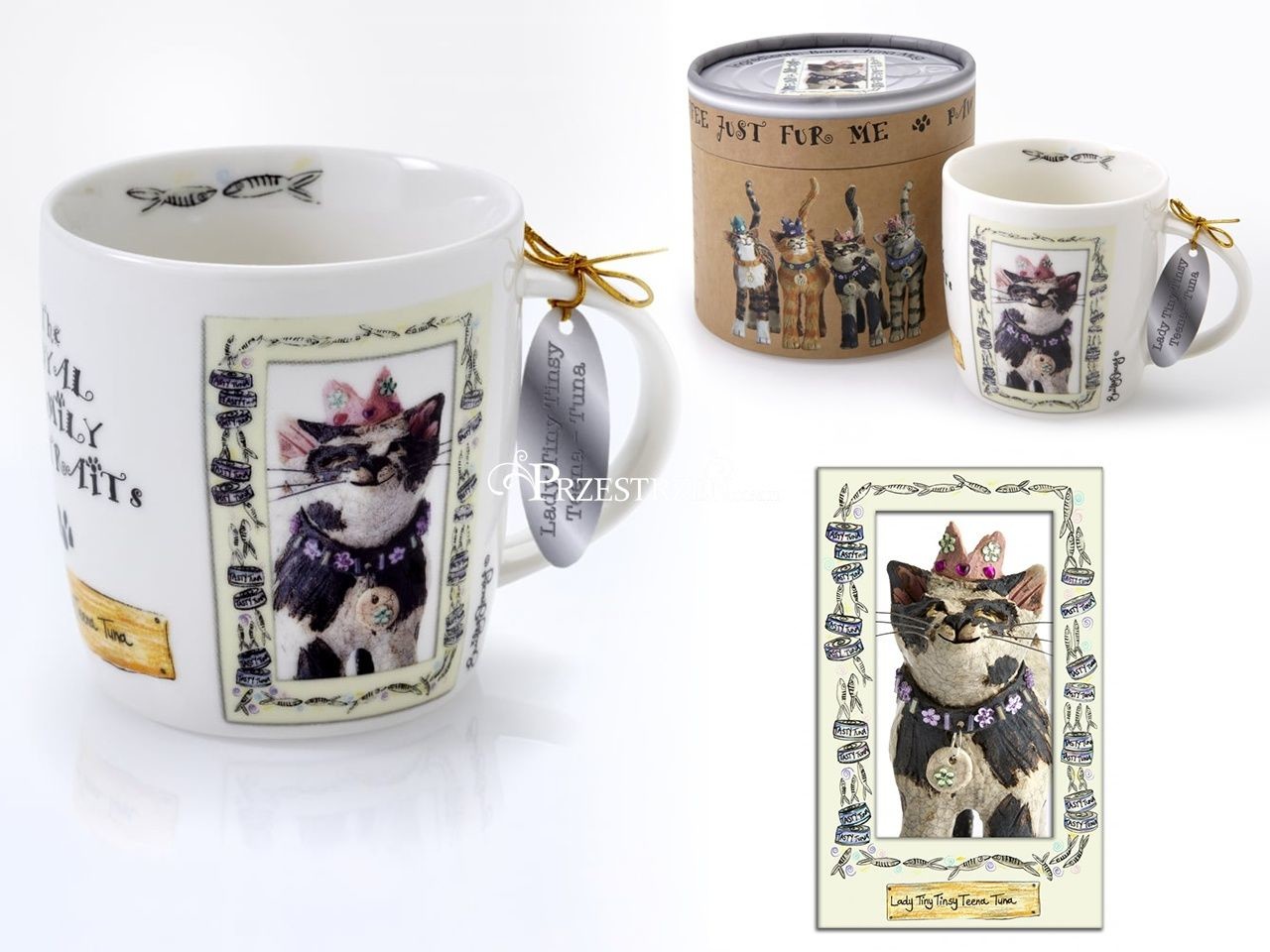 Royal KUBEK PORCELANOWY W POJEMNIKU - FURMILY - KOTKA Lady Tiny Tinsy Tuna 027-5503