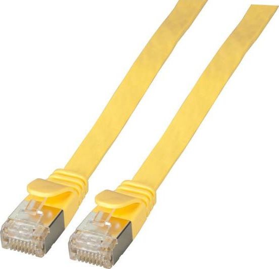 EFB Kabel płaski RJ45 U FTP kat 6A PVC 2 m żółty K5545GE.2