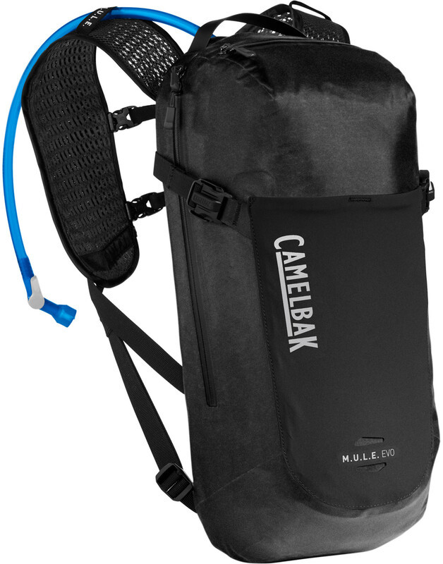 Camelbak M.U.L.E. Evo Hydration Backpack 9l+3l, czarny/srebrny 2022 Plecaki z bukłakiem 3091162