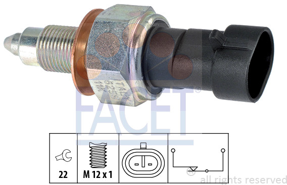 FACET Przełącznik, światło cofania 7.6258