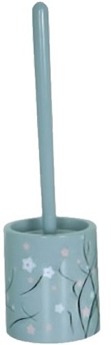 MSV 140485 posiadacz szczotka do toalety, motyw japońskiego ogród, MDF/stal nierdzewna 11 x 11 x 37 cm 140485