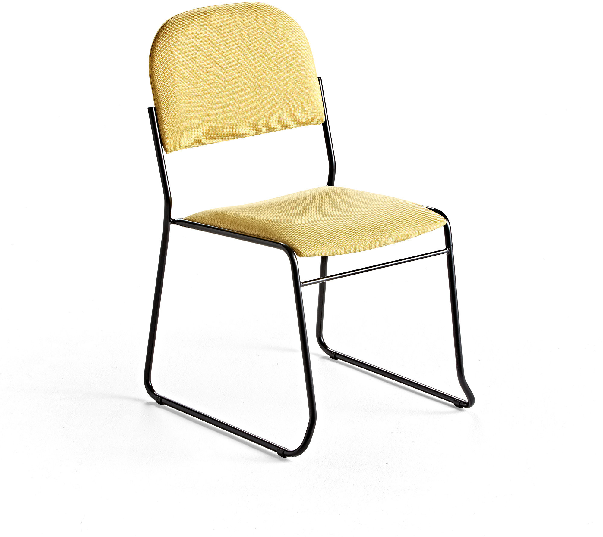 AJ Produkty Krzesło konferencyjne DAWSON, tkanina, żółty