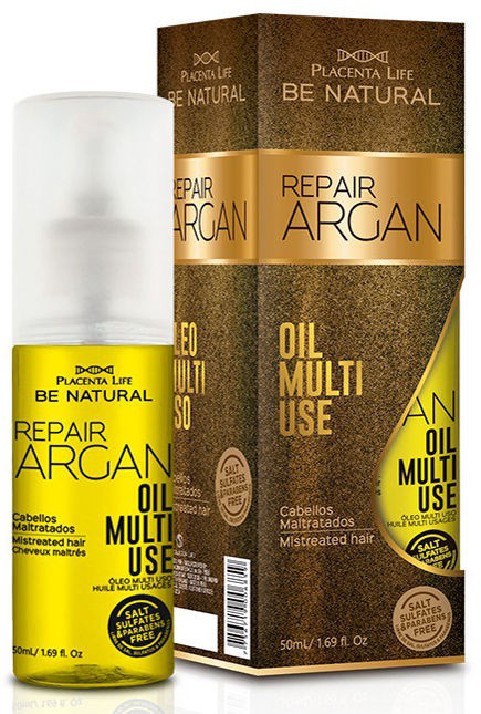 Placenta life Placenta Life Be Natural Repair Argan, olejek wielofunkcyjny do włosów 50ml 17577