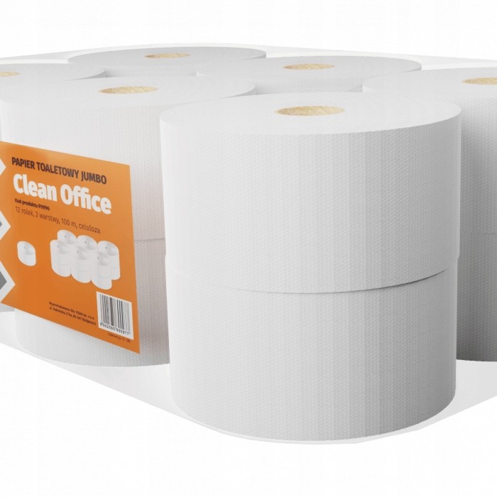 Papier toaletowy 12 rolek 2 warstwy celuloza 100m