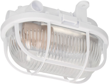 OVAL 60 7040T/P, oprawa oświetleniowa, 60W, E27, IP54, klosz szklany, osłona  plastikowa A1110