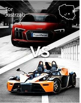 Jazda Audi R8 vs KTM X-BOW  Tor Jastrząb P0006899