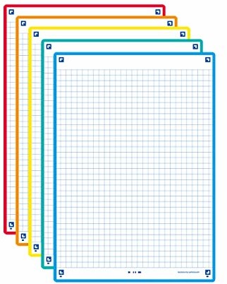 Oxford Oxford Revision 2.0 fiszki, format DIN A5 (14,8 x 21 cm), małe kratki na przedniej i tylnej stronie, 50 sztuk 400137404