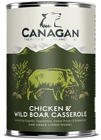 Canagan DOG-CHICKEN&WILD BOAR CASSEROLE 400g PUSZKA DLA PSA (KURCZAK I DZIK)