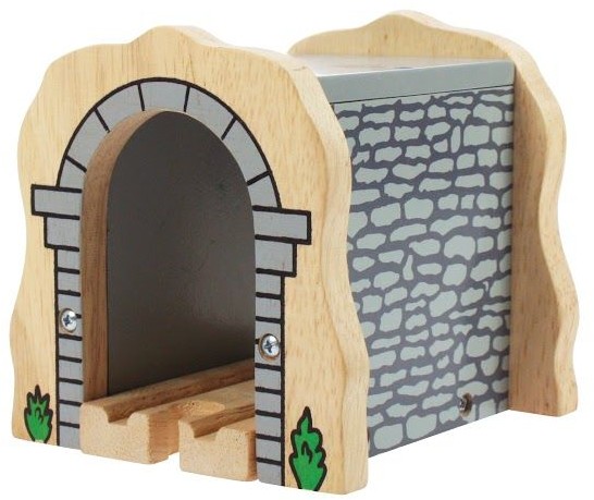 BigjigsRail Tunel kolejowy szary do kolejek drewnianych BJT120