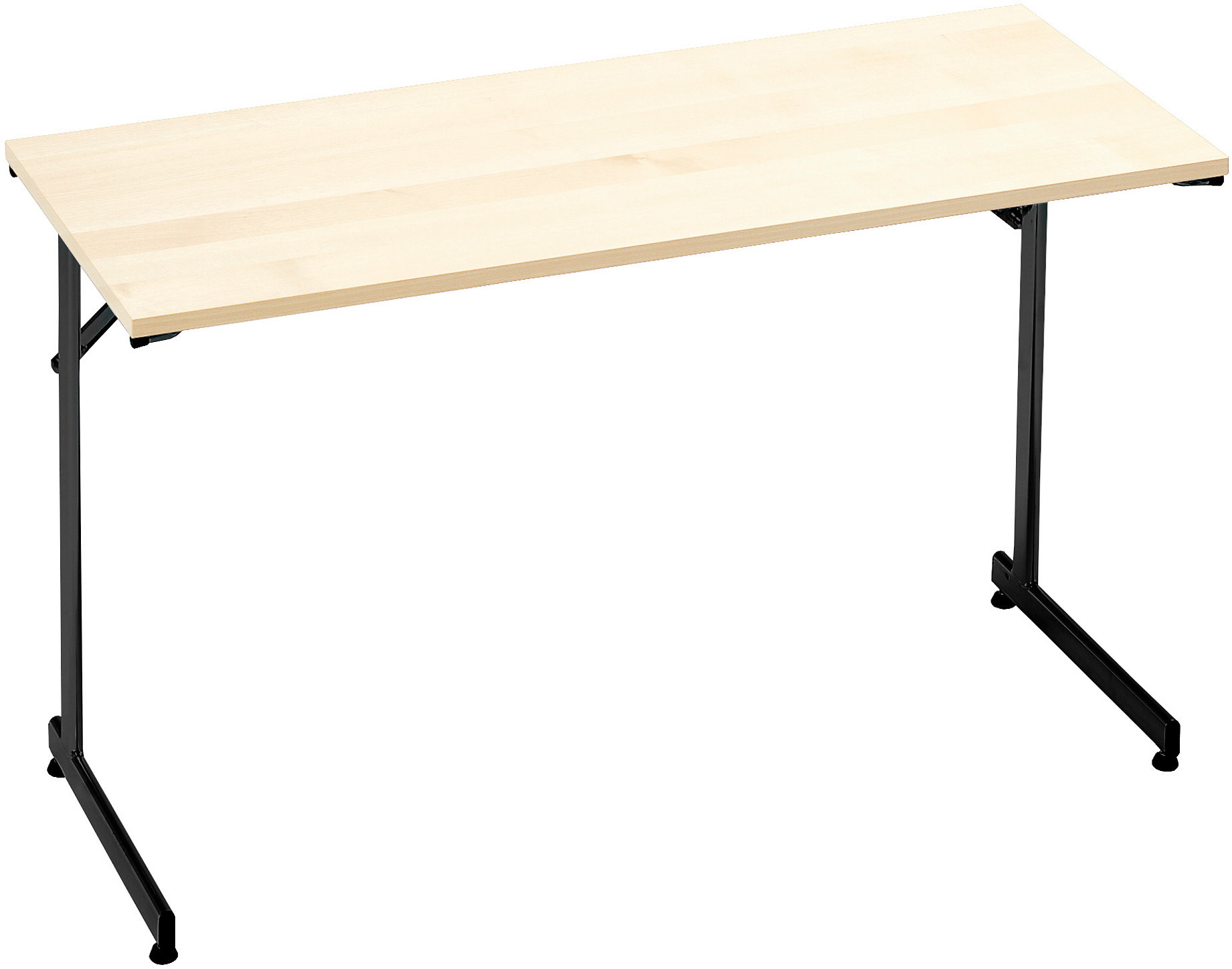 AJ Stół konferencyjny Claire składany 1200x600 mm brzoza czarny 143573
