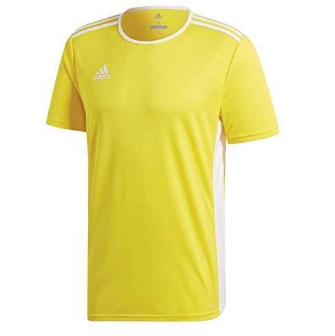 Adidas męska koszulka entrada 18 - s yellow/white CD8390