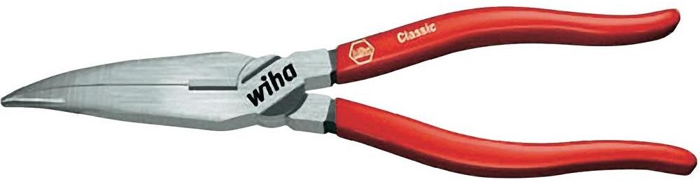 Wiha Szczypce z płaskim noskiem dla elektroników i mechaników Wygięte pod kątem 40° 200 mm Wiha 26725 Classic Z 05 1 01