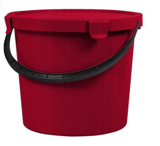 Plast Team Wiadro z rączką, pokrywa 10 L Berry