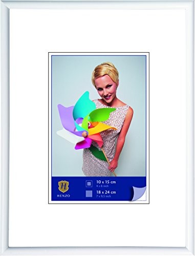 Henzo 8051602 Napoli ramka na zdjęcia, plastik, kolor biały, 18 x 24 x 2 cm 8051602