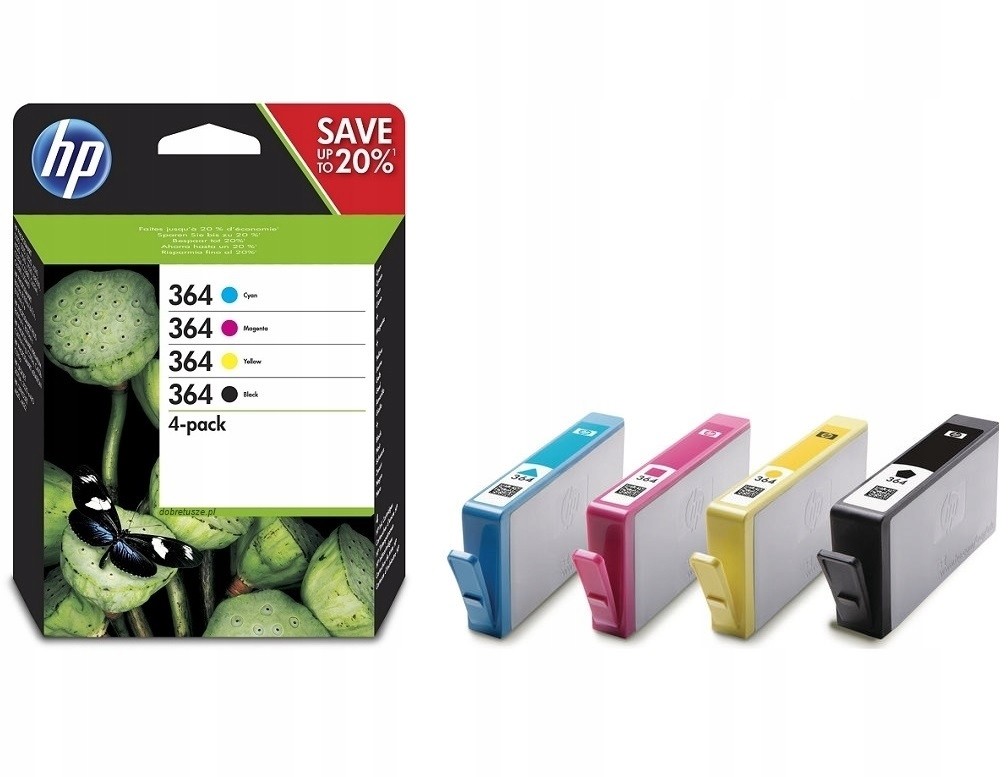 4x Tusz Hp 364 Do Officejet 4620 4622 eAIO SD534EE