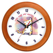 Atrix Zegar drewniany rondo pieszczoch ATW301H1