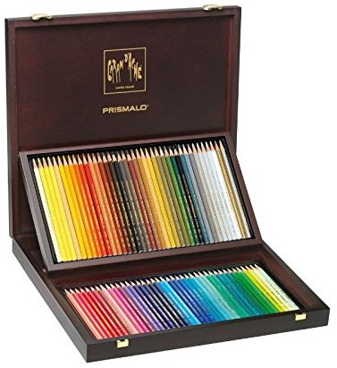 Unbekannt Caran d d'ache 999.480 kredek PRISMALO, osiemdziesiątych walizka drewniana 30's 999.480