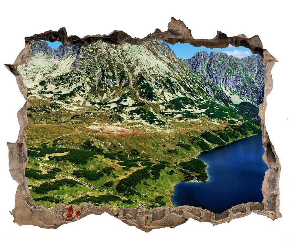 Wallmuralia.pl naklejka fototapeta 3D widok Dolina w górach