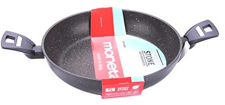 Moneta patelnia do serwowania antiha samoprzylepny 2 uchwyty 24 cm granitu 0001138724