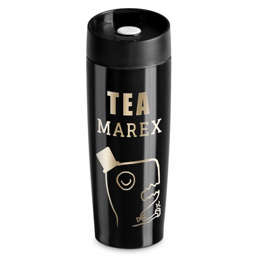 Murrano Kubek Termiczny Termos Tea-Rex Czarny GRAWER KUB-C-001
