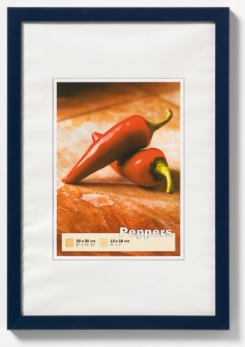 Walther Design Peppers drewniana ramka na zdjęcia., granatowy, 40 x 50 cm