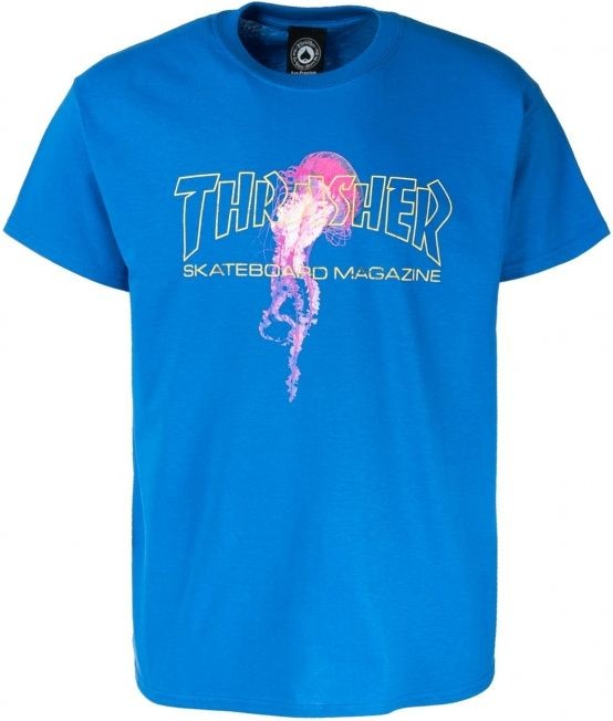Thrasher t-shirt ATLANTIC DRIFT TEE Royal Blue