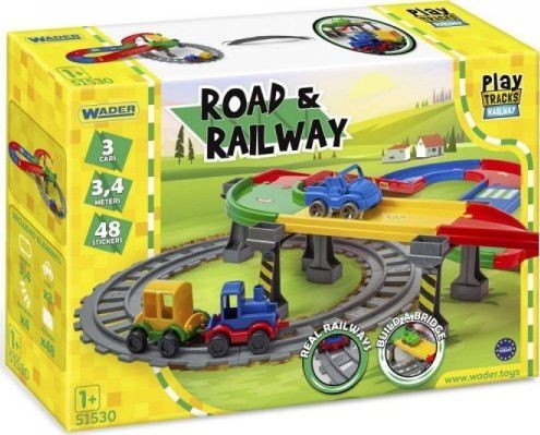 Wader Play Tracks Railway Droga i kolejka GXP-787913