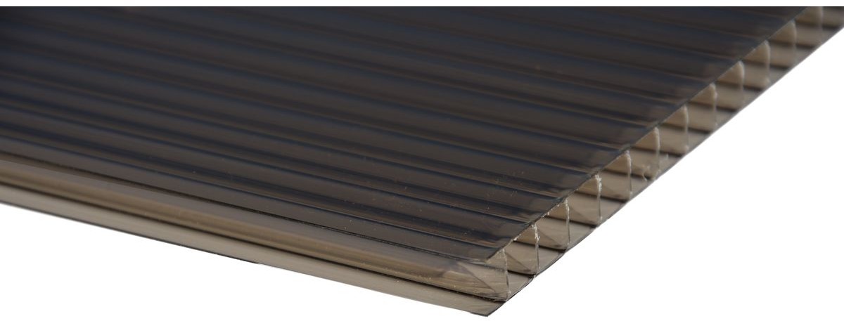 POLYXO Płyta komorowa poliwęglanowa  brązowa 10 mm 200x105 cm Polyxo