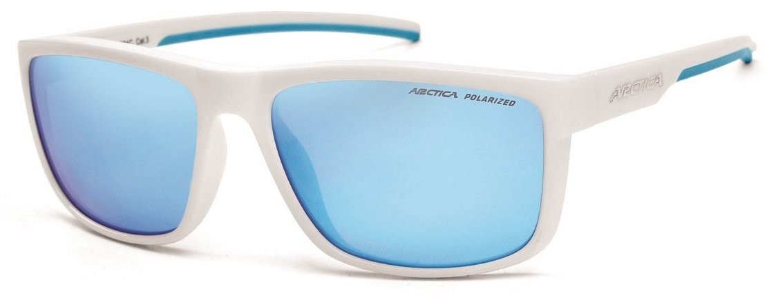 Arctica Okulary S-301C lustrzane polaryzacyjne białe S-301C
