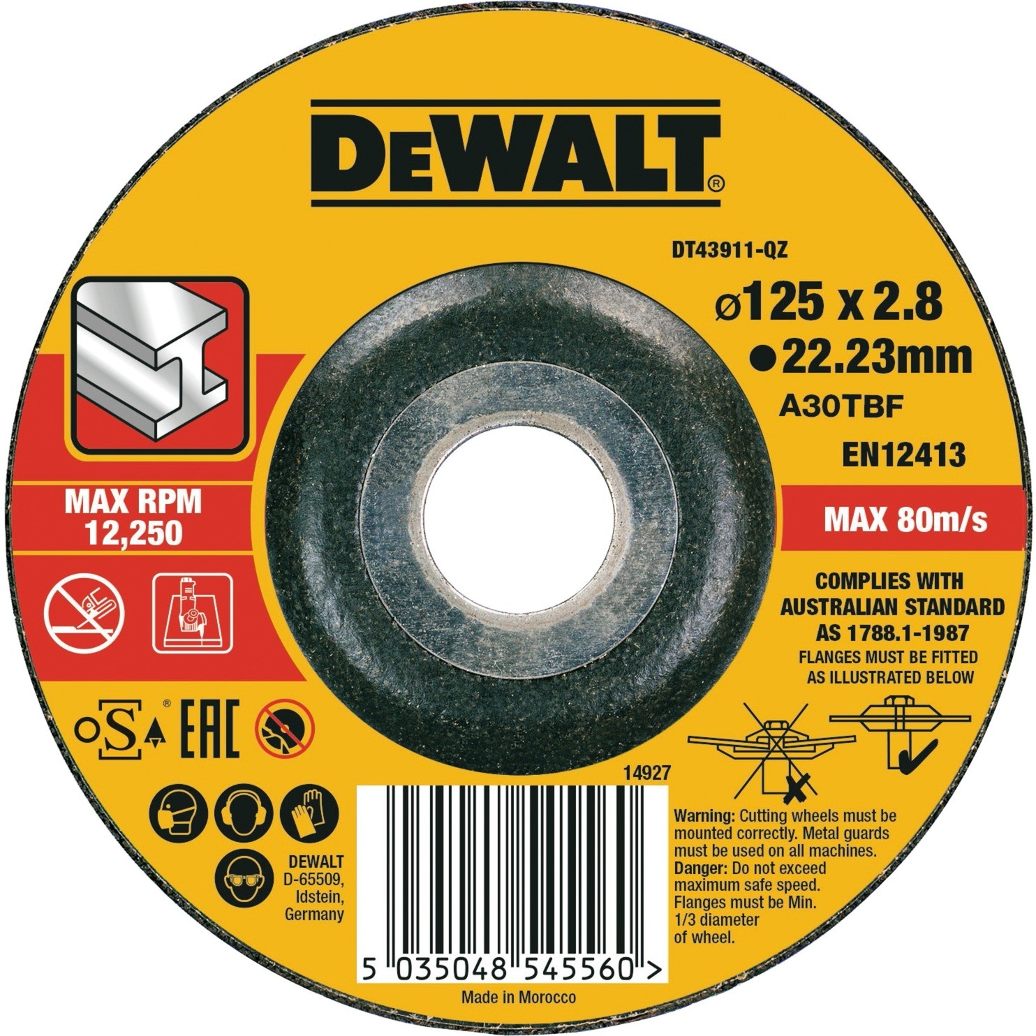 DEWALT DT43911-QZ, Ostrze, tarcza 5035048545560