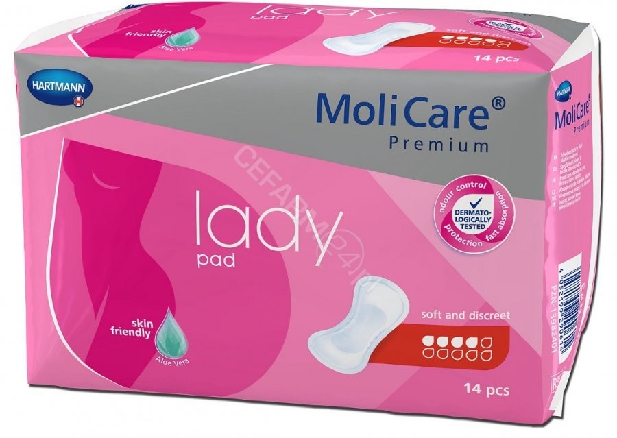 HARTMANN Wkładki anatomiczne MoliCare Premium Lady Pad x 14 szt 4 krople